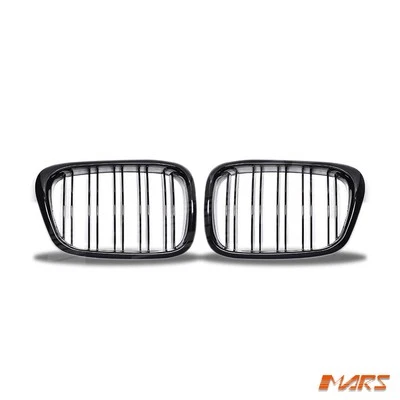 Gloss Black M5 Style Bumper Bar Grille Grill for BMW 5 Series E39 Sedan Wagon - image 1 of 4