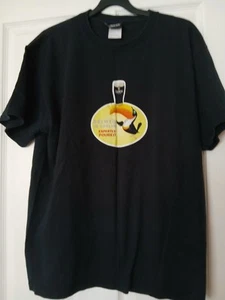 RARE 00's Guiness Brewed In Dublin Toucan Logo Graphic Black Logo Tshirt Large - Picture 1 of 5