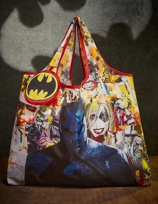 Nuevo DC 20” BATMAN Logo Bolso de Gimnasio Harley Quinn Bolso de Mano Cartera Joker Bolso de Viaje Foto 1 de 4