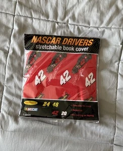 NASCAR Juan Pablo Montoya #42 Fabric Book Sock Stretch Textbook Cover NEW - Picture 1 of 3