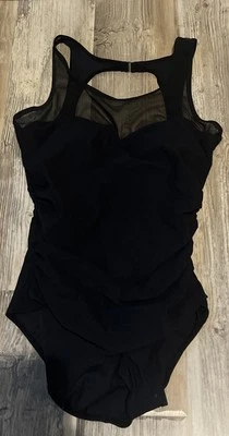 Traje de baño Jones New York negro de una pieza nuevo sin etiquetas talla 10 Foto 1 de 4