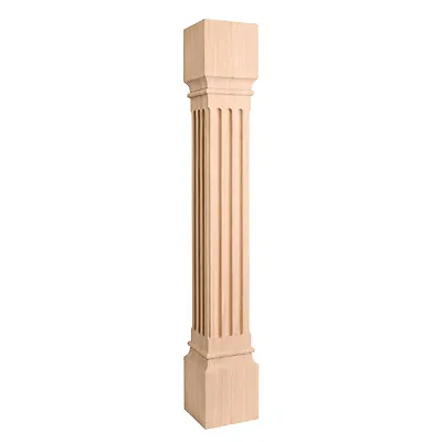 Large Fluted Post - (  Cabinet Or Island Leg)  5  X 5  X 35-1/2 - # P27 • 241.32$