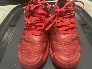 Adidas D.O.N. Issue 4 Basketball Shoes Vivid Red Black Sneakers GX6886 YOUTH - Picture 1 of 9
