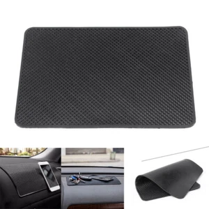 Car Anti-Slip Dashboard Sticky Pad PU Mat For Phone Black No-Required Adhesive - Picture 1 of 8