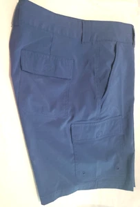 Pantalones cortos de tabla Silver Bait para hombre azul chino frente plano 34 pesca golf natación - Imagen 1 de 7