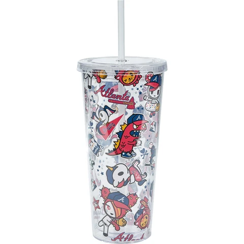tokidoki Atlanta Braves 24oz. Acrylic Tumbler Cover