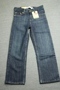 Levi 514 Straight Fit Blue Jeans Boys 8 Reg Cotton - Picture 1 of 16