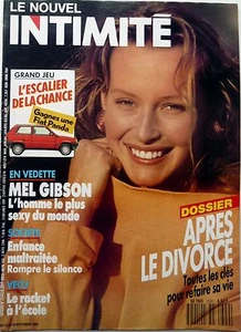 Rare Magazine Intimacy 1990: Estelle Lefebure Hallyday_Mel Gibson - Picture 1 of 2