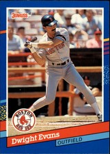 1991 Donruss Baseball Card #122 Dwight Evans