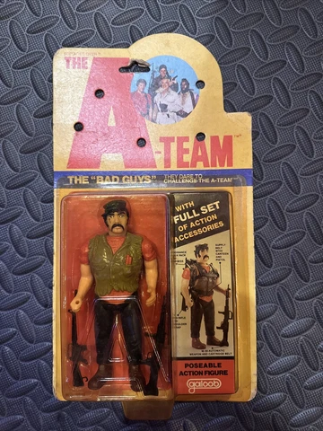 Vintage The A Team The Bad Guys Cobra Action Figure Galoob 1983 MOC Toy Cover