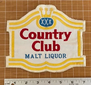 PARCHE UNIFORME EMPLEADO BORDADO CERVEZA LICOR MALTA CLUB COUNTRY-ST JOSEPH MO - Imagen 1 de 2
