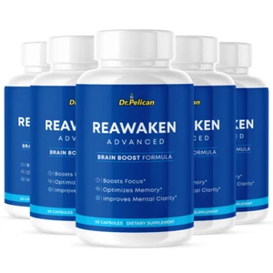 ReAwaken Advanced-Brain Support- 5 Bottles- 300 Capsules - Picture 1 of 5