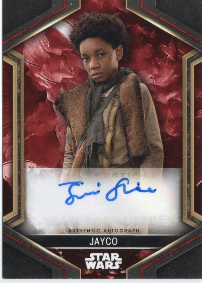 Star Wars Obi-Wan Kenobi RED Auto Autograph A-JS Jecobi Swain as Jayco #43/99 - Image 1 of 1