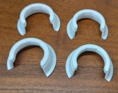 MARKENLOS 4x Klemmbuchse Blende Klammer passend zu Brötje 562454 Verkleidung Heizung.