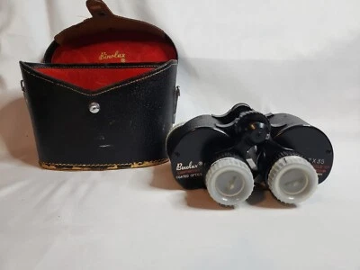 Vintage Binolux Binoculars 7 X 35 Wide Field with Case Collector Authentic - Image 1 of 4