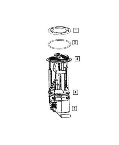 Kit de módulo de unidad de nivel de combustible trasero genuino Mopar 2005-2007 Jeep Liberty 68011583AH Foto 1 de 1