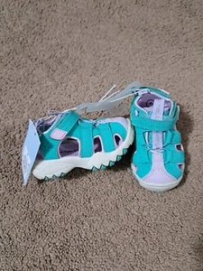 Cat & Jack Toddler Girls' Mint Green Teri Apparel Work Shoe Sandals Size 5 New - Picture 1 of 9