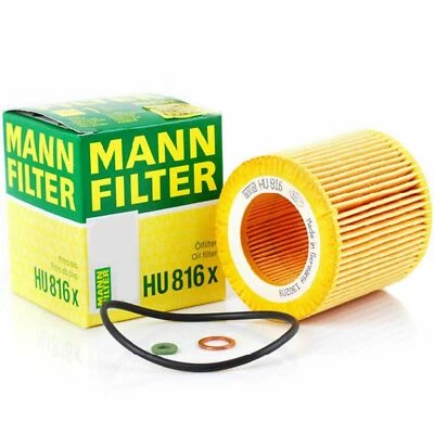 MANN Oil FIlter HU816x BMW 07-17 1,3,5,6,7,X1,X3,X5,X6,Z4 see fitment below - Image 1 of 4