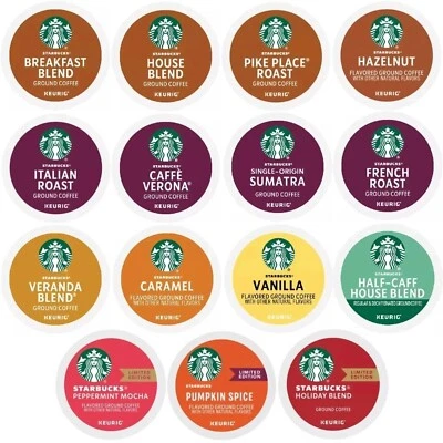 30 unidades - Starbucks Variety Sampler K-Cup cápsulas de café - 1 caja (15 sabores únicos) Foto 1 de 4