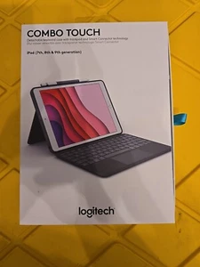 Logitech Combo Touch for IPad (7th, 8th and 9th Generation) Smart Keyboard Case - Picture 1 of 2