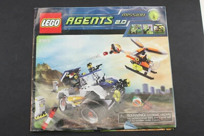 Lego Agents 8969 4 ruedas búsqueda manual instrucciones de construcción solamente - USADO L1157C Foto 1 de 2