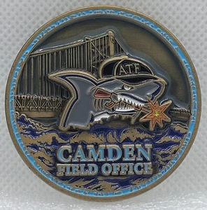 Alcohol Tobacco & Firearms ATF Camden Field Office Challenge Coin - Picture 1 of 3