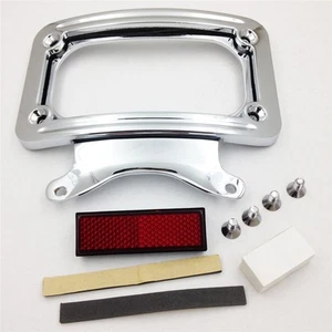 Newest Laydown Curved License Plate Frame Bracket For 10-13 Harley Road Glide - Picture 1 of 4