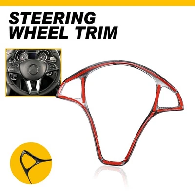 Fit Mercedes Benz E Class W213 2016-19 Carbon Fiber Steering Wheel Cover Trim EQ - Image 1 of 4