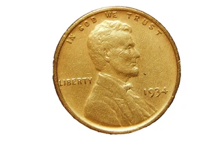 1934 CLEANED LINCOLN WHEAT CENT #17 - Picture 1 of 2