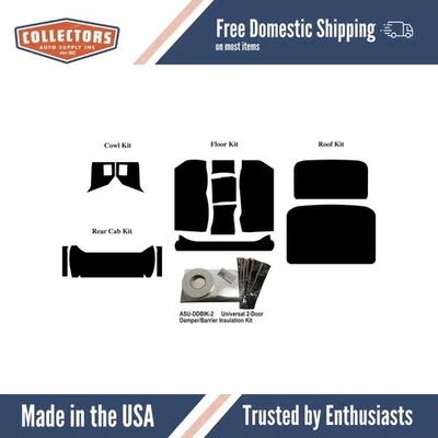 Kit amortecedor de som de isolamento para 1972-1993 Dodge Truck Acoustishield completo - Imagem 1 de 4