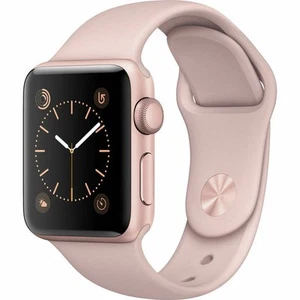 Apple Watch Series 3 (GPS, 38 MM) - Boîtier en aluminium doré avec bracelet sport sable rose - Photo 1 sur 1