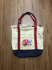 Bolso de Mano Vintage Atlanta Olympics 1996 Lona Deportes Retro Años 90 Hecho en EE. UU. - Imagen 1 de 14