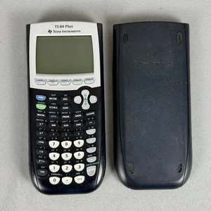Texas Instruments TI-84 Plus Graphing Calculator Black Tested Works - Picture 1 of 4