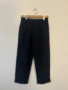 Preciosos Pantalones Peaky Blinders Azul Marino M&S St Michael Pura Lana Nueva a Medida - Imagen 1 de 8