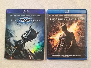 The Dark Knight Blu-ray, 2008, The Dark Knight Rises Blu-ray, 2012 2-disc Sets - Picture 1 of 7