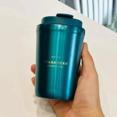 New 2022 China Starbucks Blue Green Series 12oz Pearl blue SS Tumbler - Image 1 of 3