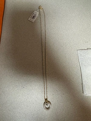 Kendra Scott Mikki Pavé Oro Collar Moda Joyería Accesorio Foto 1 de 2