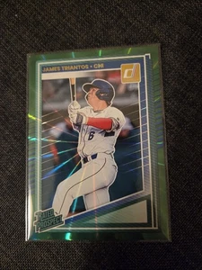 2025 Donruss Rated Prospects James Triantos #171 Green Laser SP Cubs - Picture 1 of 2