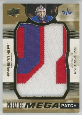 2021-22 UPPER DECK PREMIER Igor Shesterkin MEGA PATCH 5/6 - Image 1 of 2