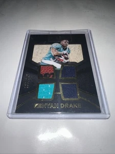 2016 Black and Gold Kenyan Drake Quad Patch /249 - Picture 1 of 2
