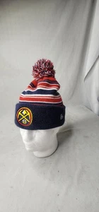 Denver Nuggets NBA New Era Knit Winter Pom Pom Beanie Ski Cap Hat Toboggan - Picture 1 of 11
