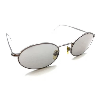 Ralph Lauren Silver Oval Slim Metal Eyeglasses Frames Italy Designer Men Women - Image 1 of 4