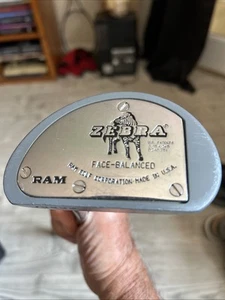 Ram Zebra Face-Balanced Mallet Putter Made In USA. All Original Right Hand - Picture 1 of 11