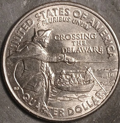 2021 P Washington Crossing The Delaware Quarter Strike Through Error Coin - Image 1 of 4