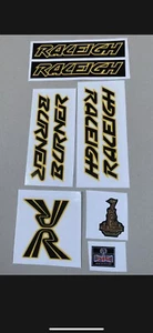 Raleigh Mk1 Tuff Burner Complete Decal Kit - New - Old School BMX - Picture 1 of 1
