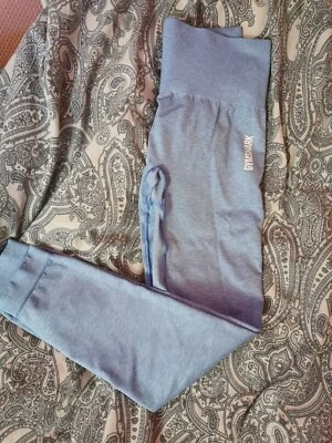 Gymshark Adapt Marl Seamless Leggings Sportleggings Babyblau Blau High Waist S - Bild 1 von 4