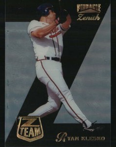 Ryan Klesko 1996 Pinnacle Zenith Z Team #9 Baseball Card