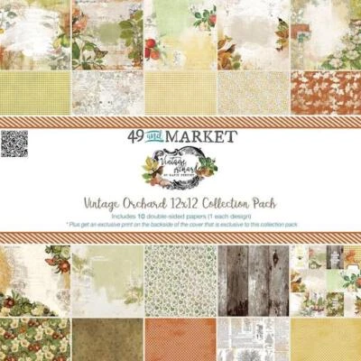 49 and Market Vintage Orchard 12"x12" Collection Pack 10pcs - Image 1 of 3