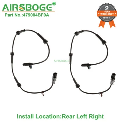 2X Rear Left Right ABS Speed Sensor For Nissan Rogue 14-20 Rogue Select 14 - Image 1 of 4