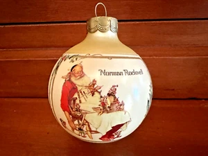 1991 Hallmark Ornament Norman Rockwell Art, 3" Dia Christmas Ball … Original Box - Picture 1 of 6